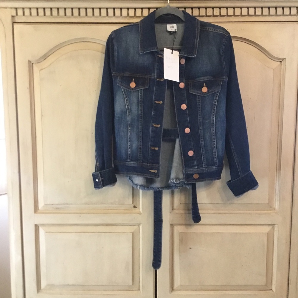 Cabi Denim Jacket with Button Details Size M